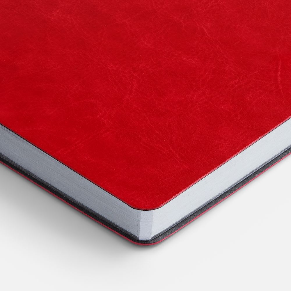 Ежедневник Nebraska Flex, недатированный, красный с серебристым — изображение 7