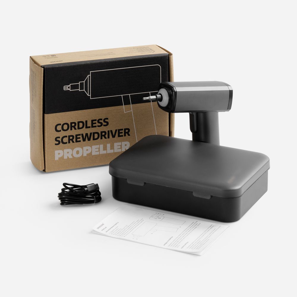 Отвертка аккумуляторная Propeller, черная — изображение 10