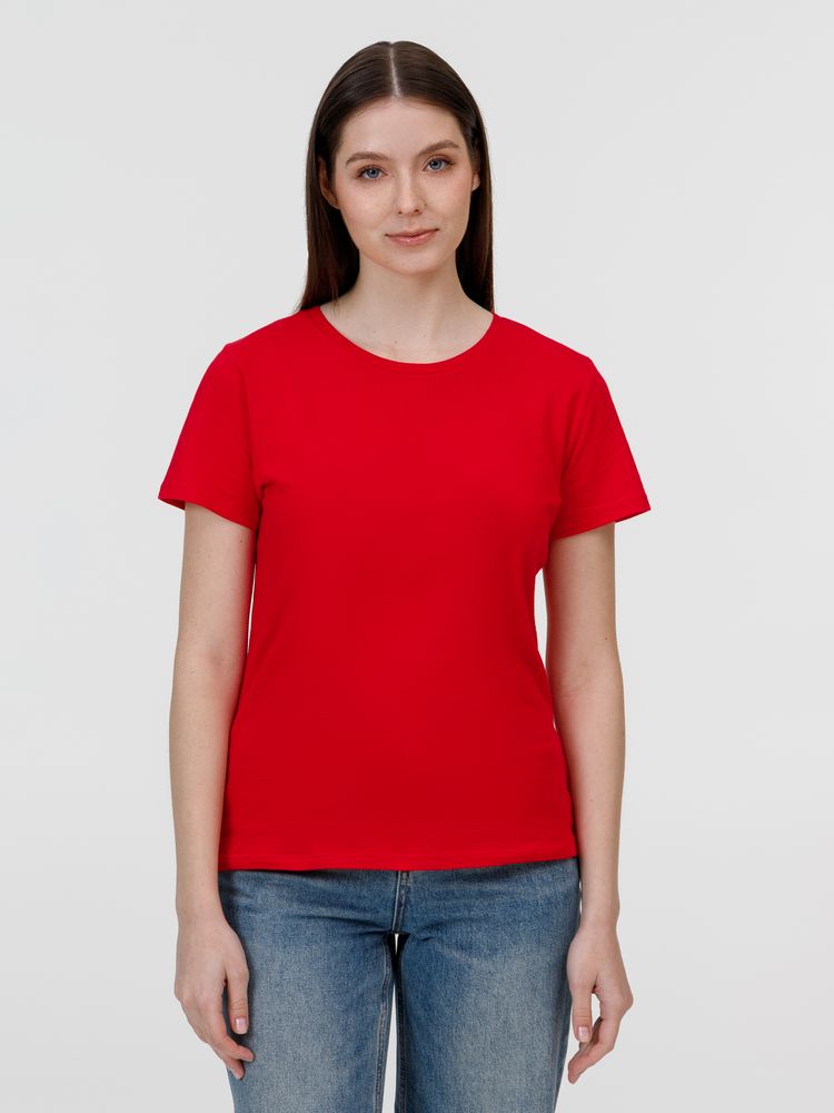 Футболка женская E150, красная — изображение 3