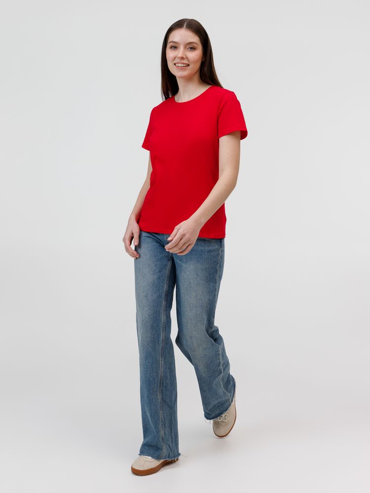 Футболка женская E150, красная — изображение 6