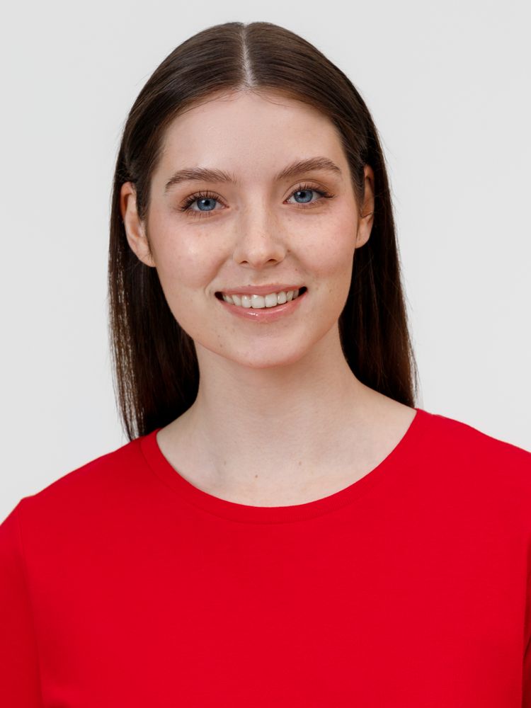 Футболка женская E150, красная — изображение 5