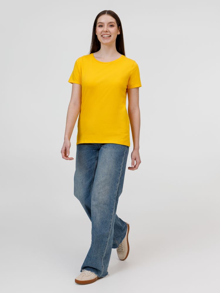 Футболка женская E190 желтая — изображение 6