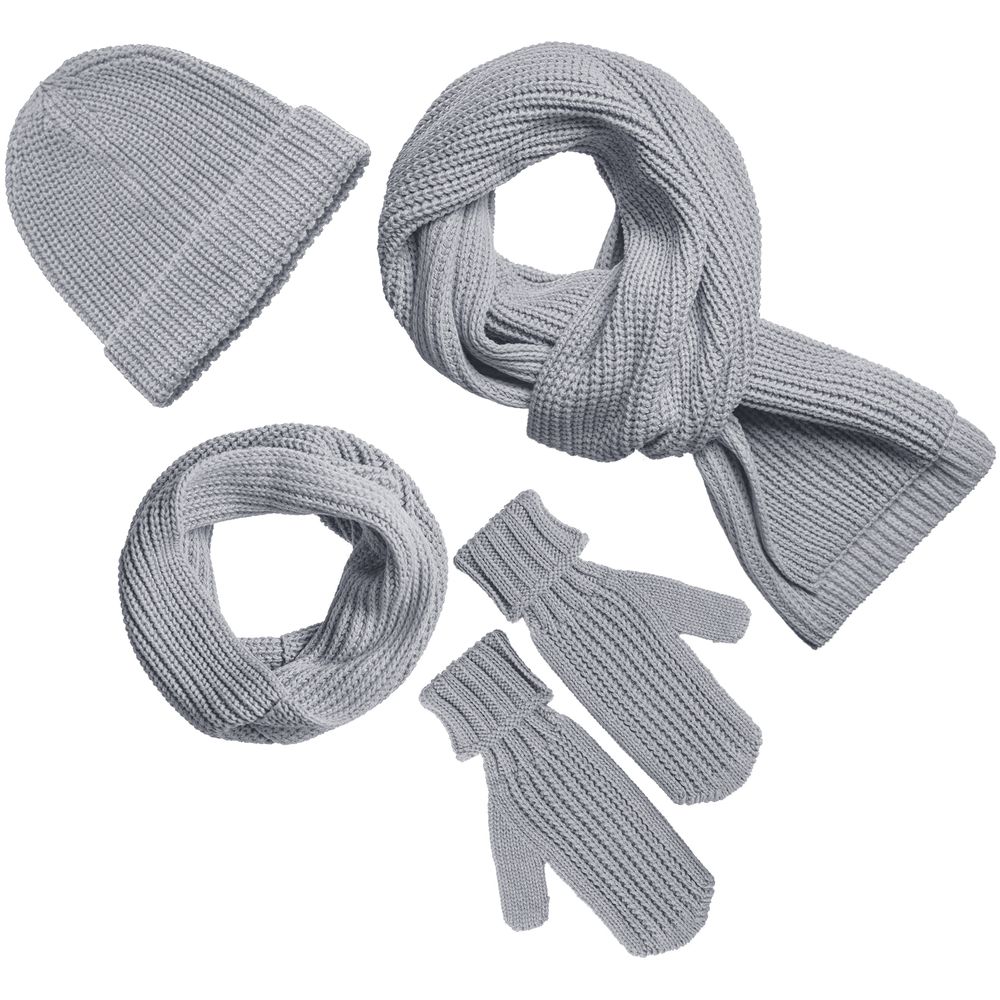 Шапка Nordkyn, светло-серый меланж — изображение 3