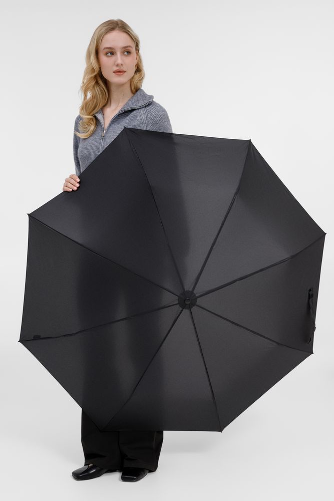 Складной зонт U.090, черный — изображение 8
