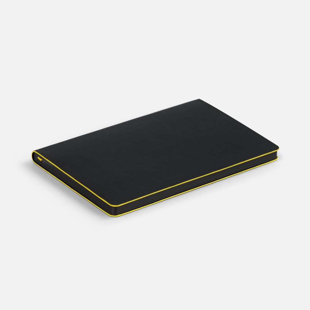 Ежедневник Trait, недатированный, черный с желтым — изображение 4