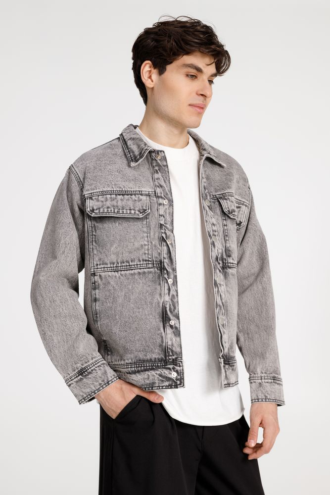 Куртка джинсовая O2, серая — изображение 4