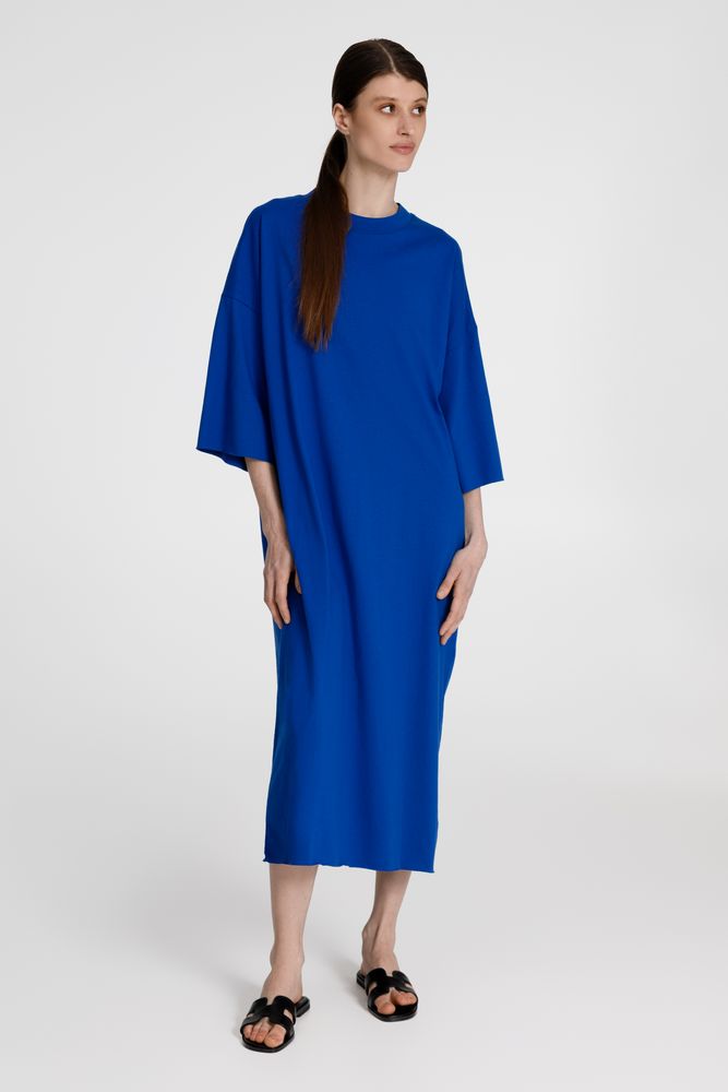 Платье D2, синее — изображение 4