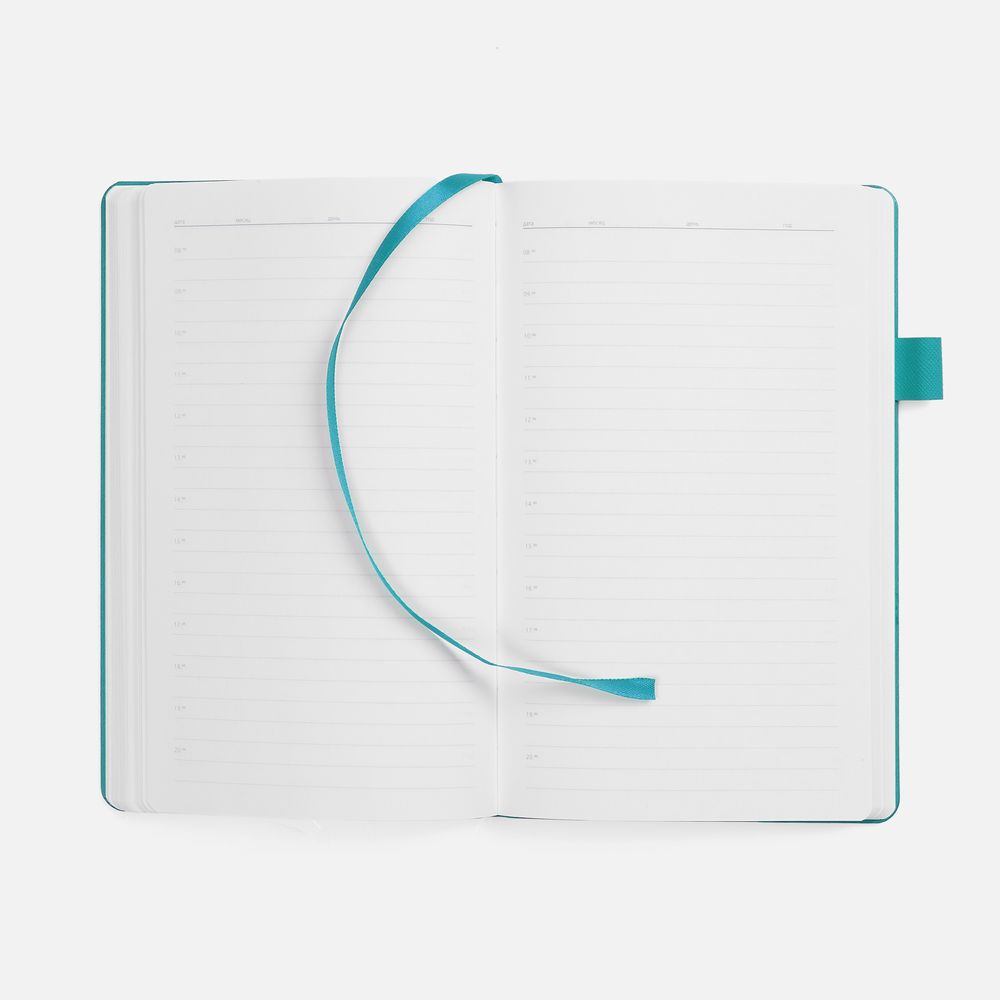 Ежедневник White Shall, недатированный, бело-бирюзовый — изображение 8