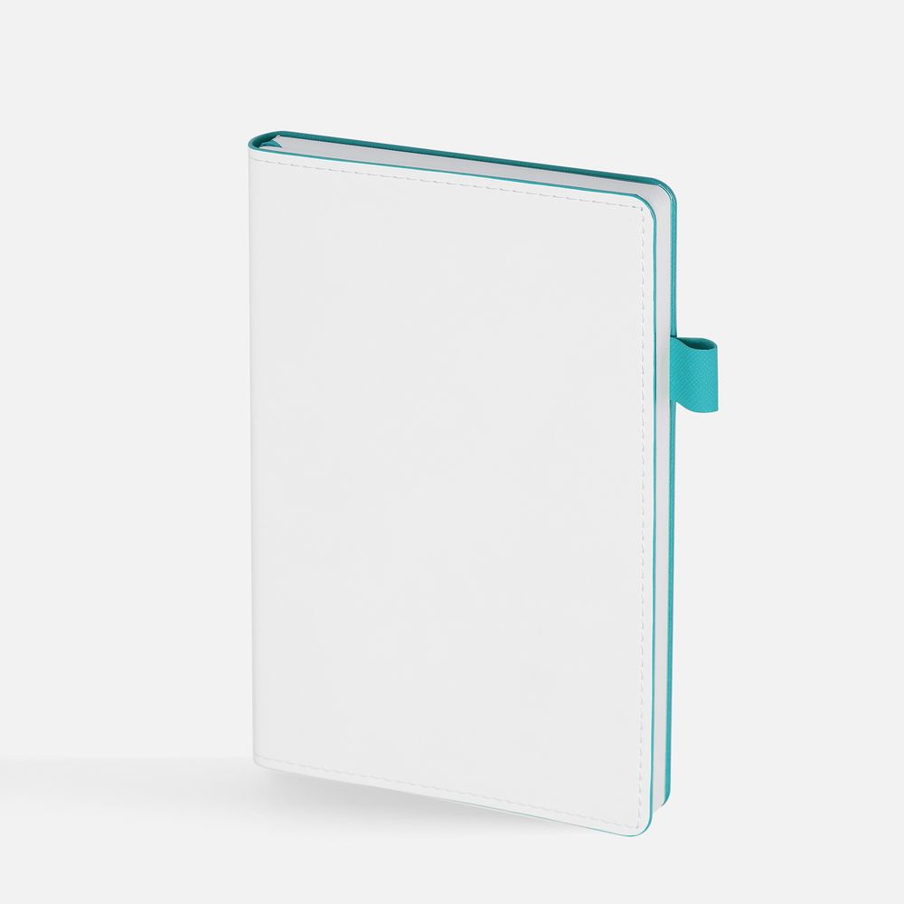 Ежедневник White Shall, недатированный, бело-бирюзовый — изображение 4