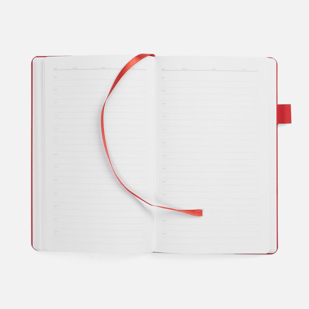Ежедневник White Shall, недатированный, бело-красный — изображение 8