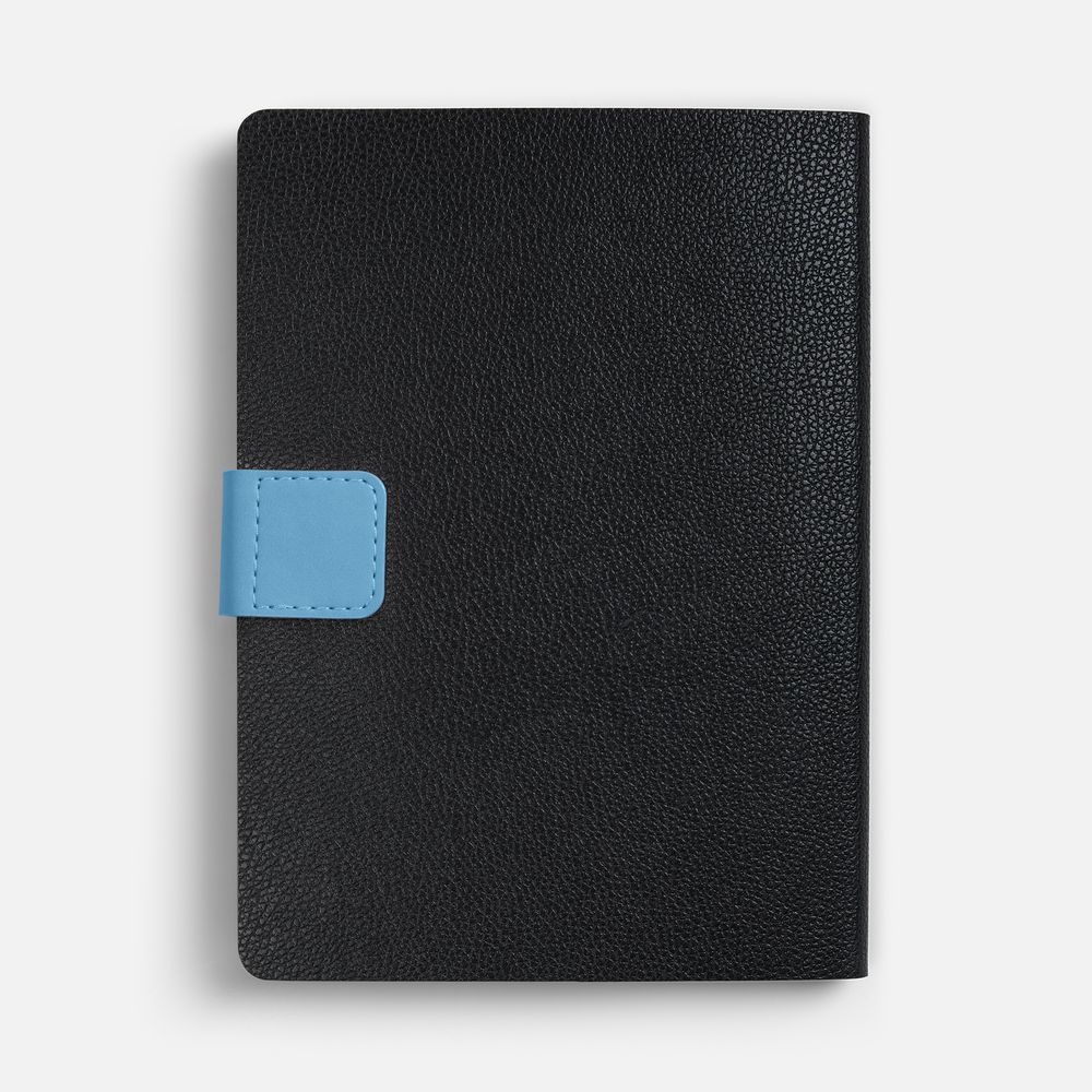 Ежедневник Boom, недатированный, черный с голубым — изображение 4