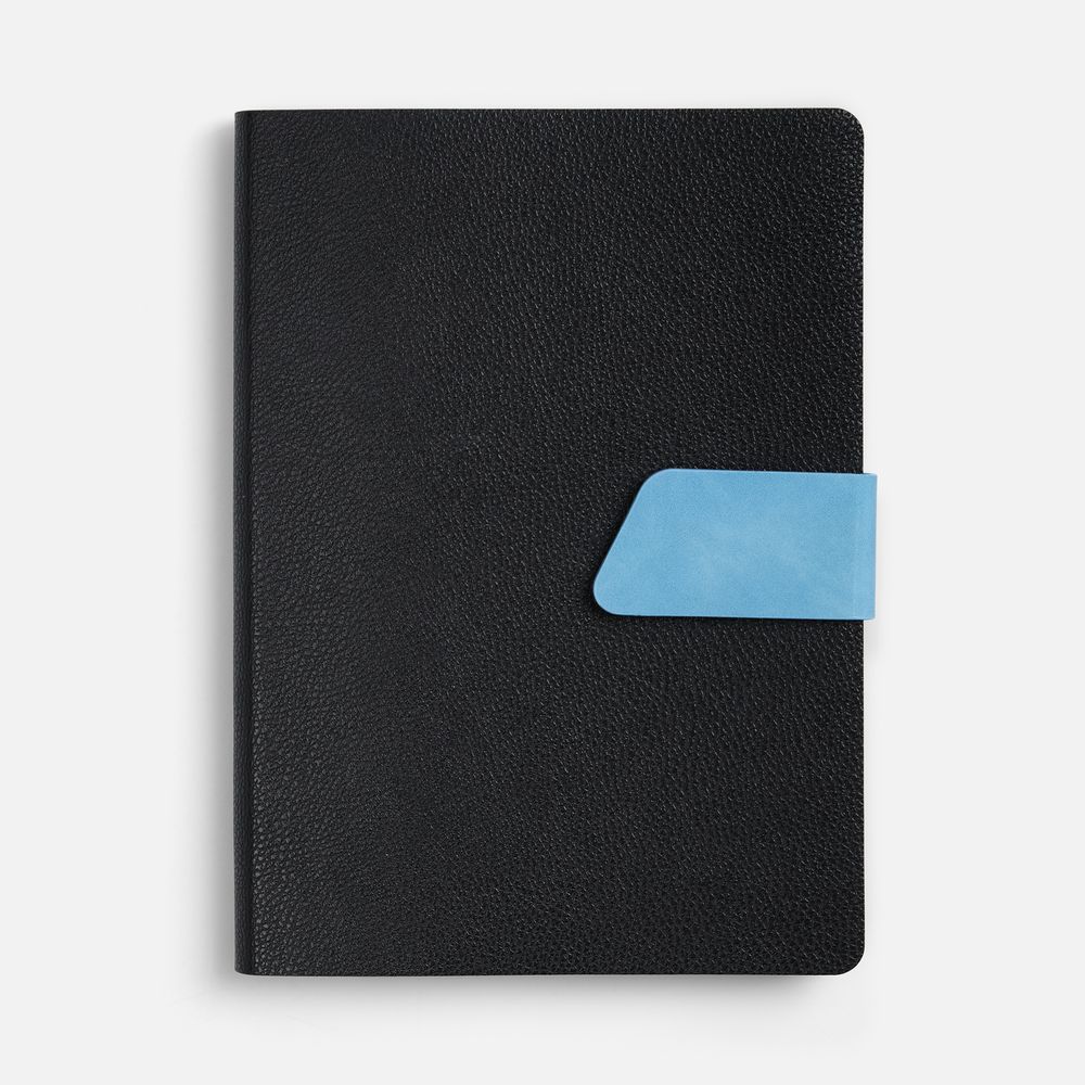 Ежедневник Boom, недатированный, черный с голубым — изображение 3