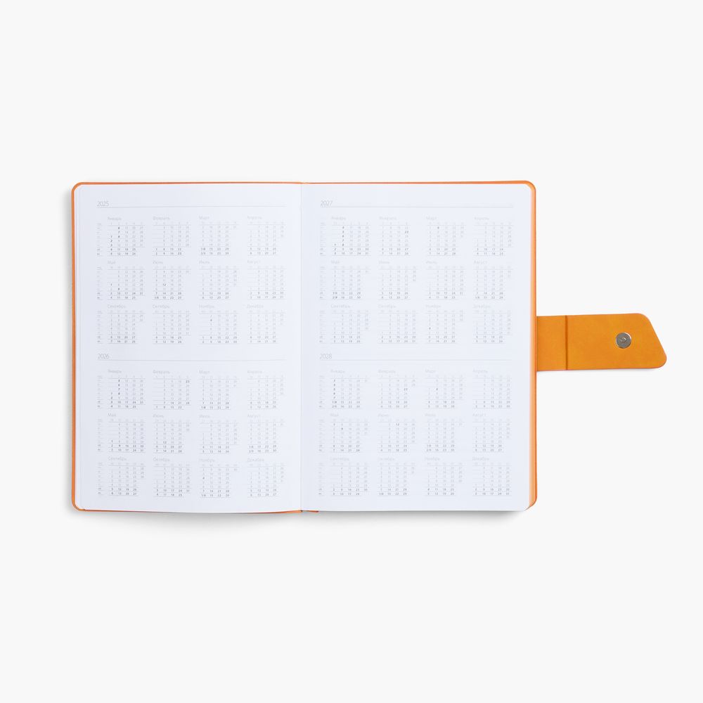 Ежедневник Boom, недатированный, черный с оранжевым — изображение 9