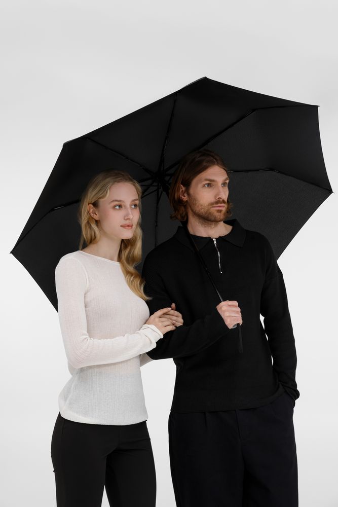 Зонт складной Fiber, темно-синий — изображение 11