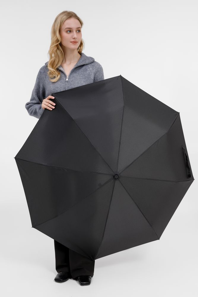 Зонт складной Fiber, темно-синий — изображение 12