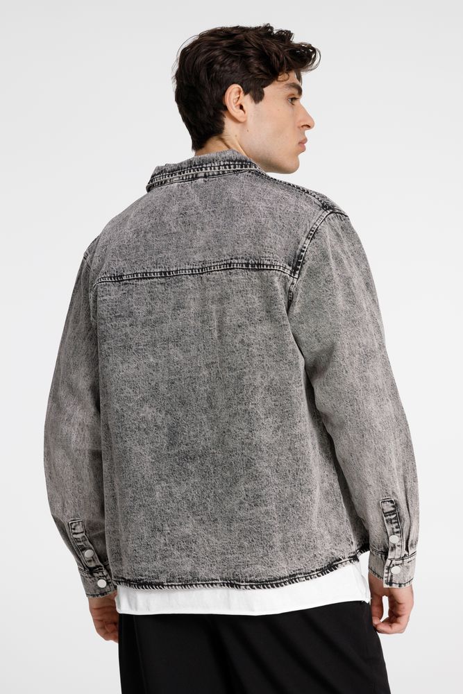 Куртка джинсовая O3, серая — изображение 6