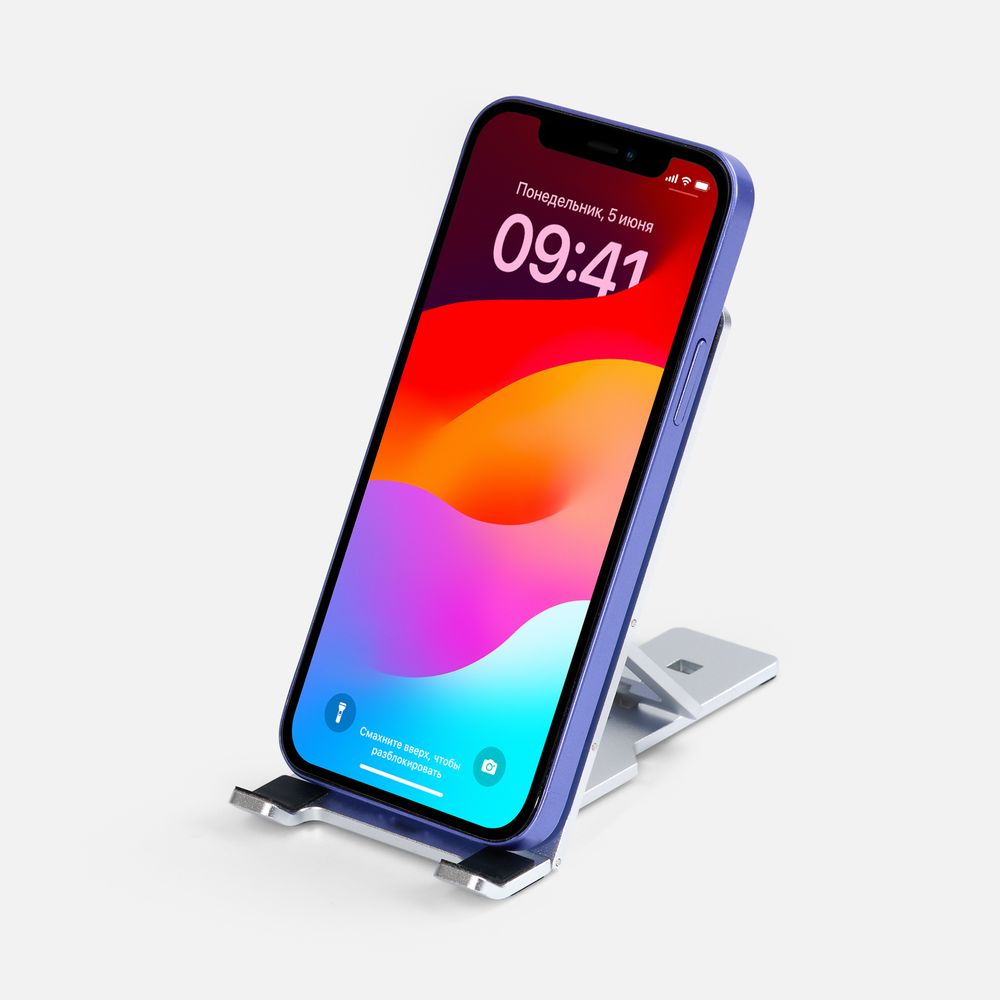 Подставка для смартфона Tactic, серебристая — изображение 8