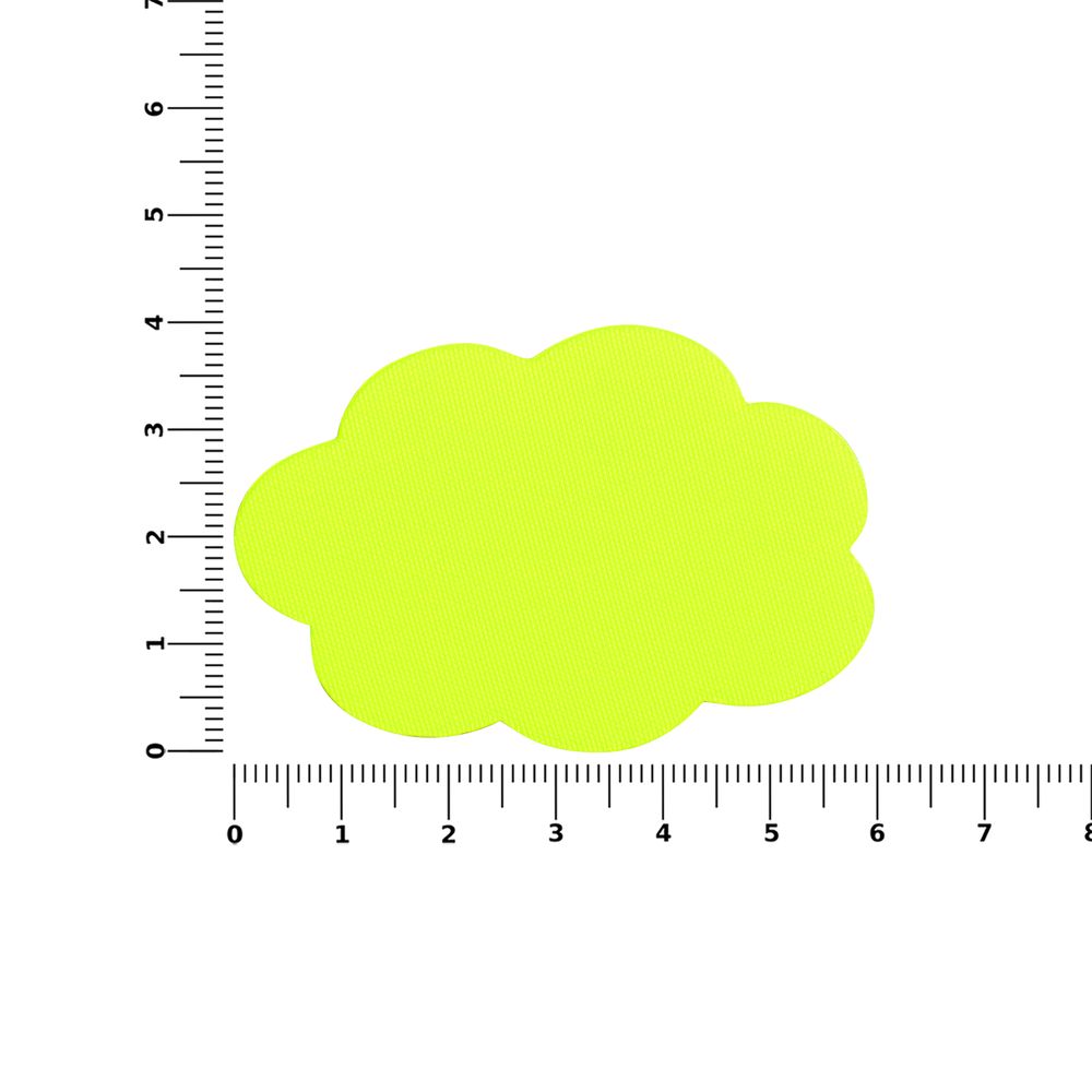 Наклейка тканевая Lunga Calum, L, желтый неон — изображение 3