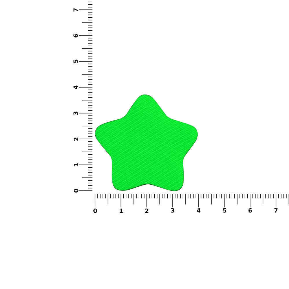 Наклейка тканевая Lunga Bial, M, зеленый неон — изображение 3