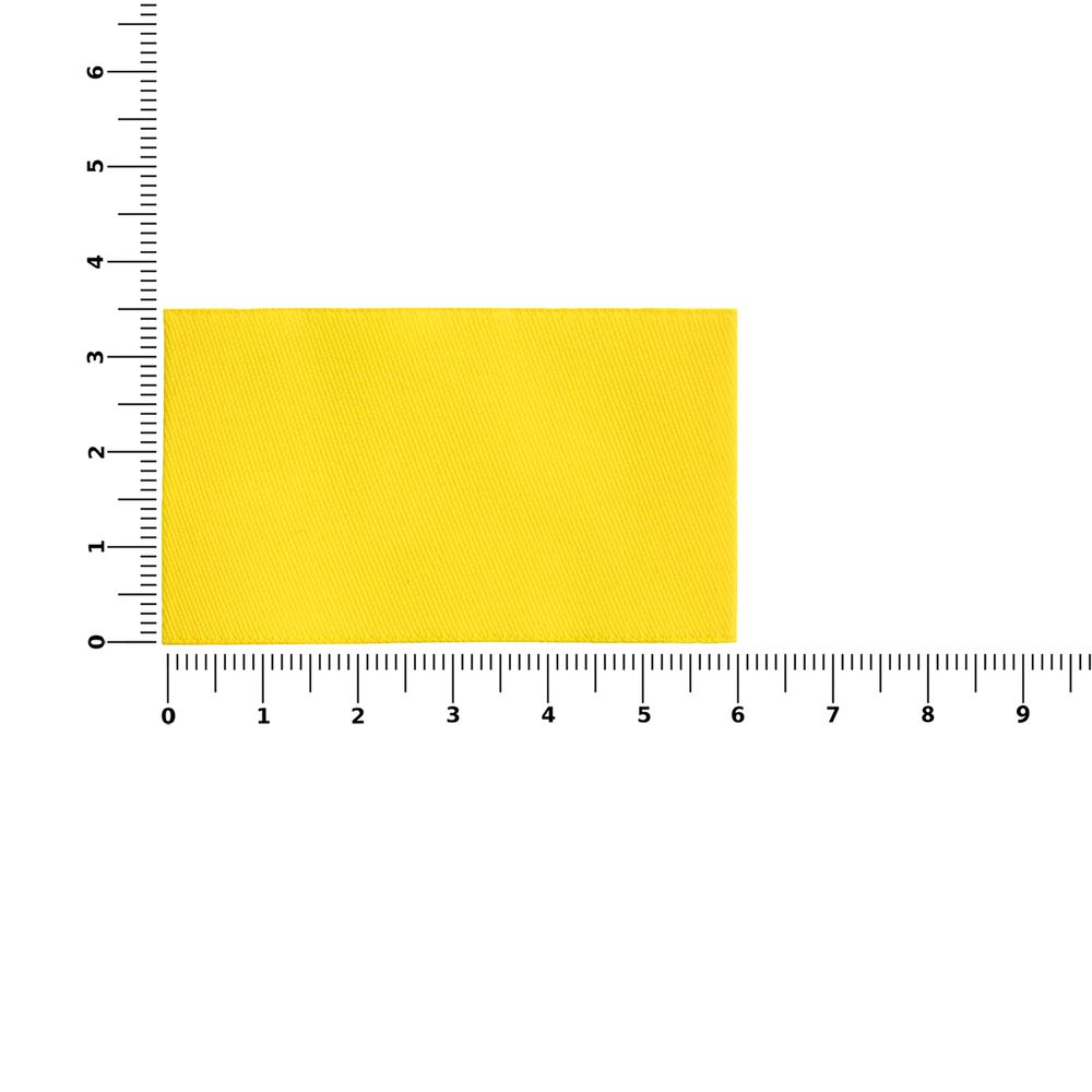 Лейбл тканевый Epsilon, M, желтый — изображение 4