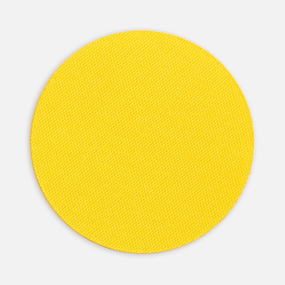 Наклейка тканевая Lunga Round, M, желтая