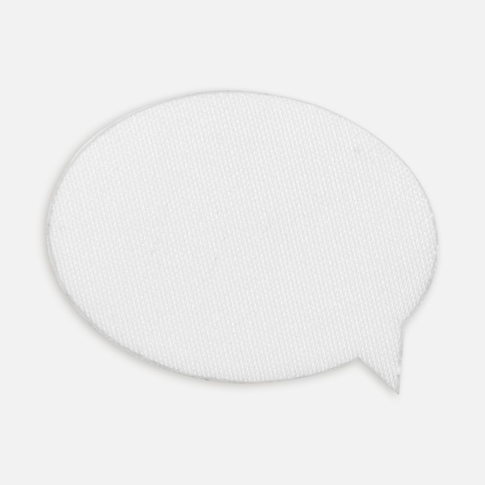 Наклейка тканевая Lunga Bubble, M, белая