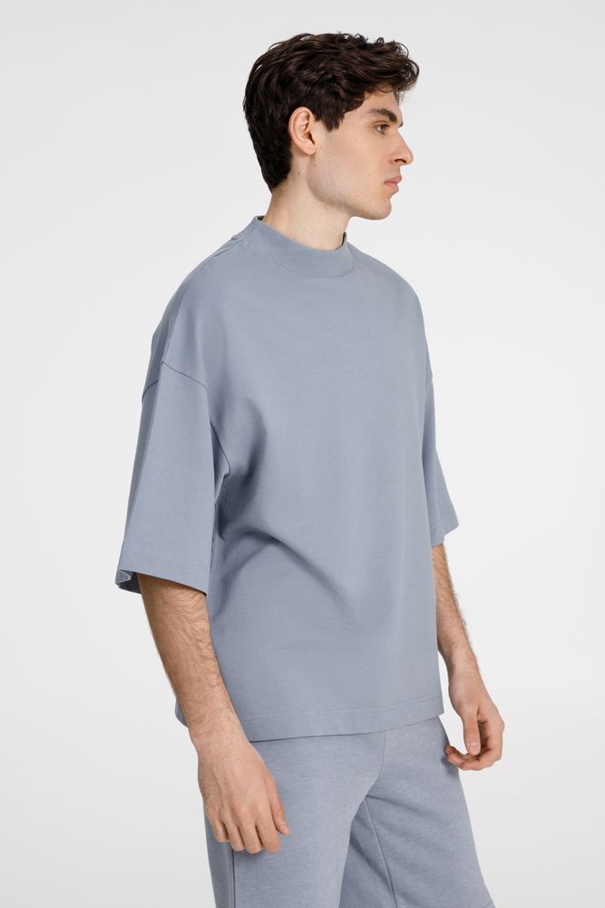 Футболка оверсайз унисекс T9, серая — изображение 3