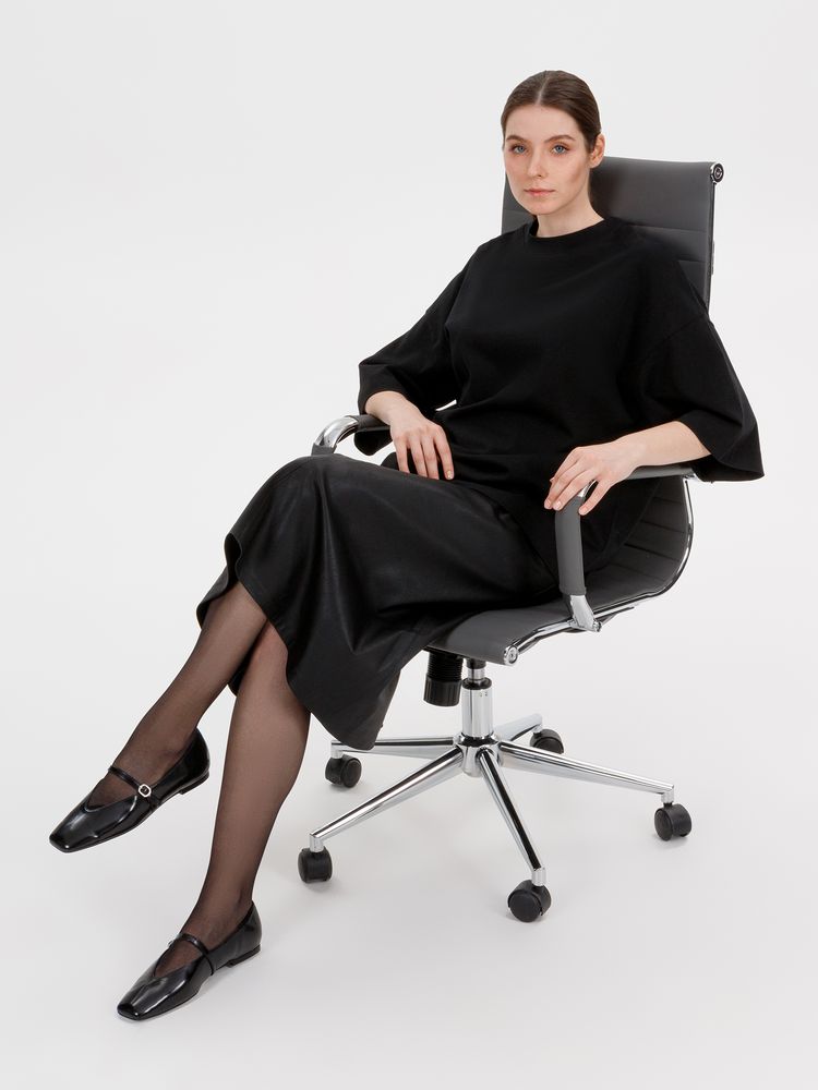 Футболка оверсайз Big Boss, черная — изображение 11