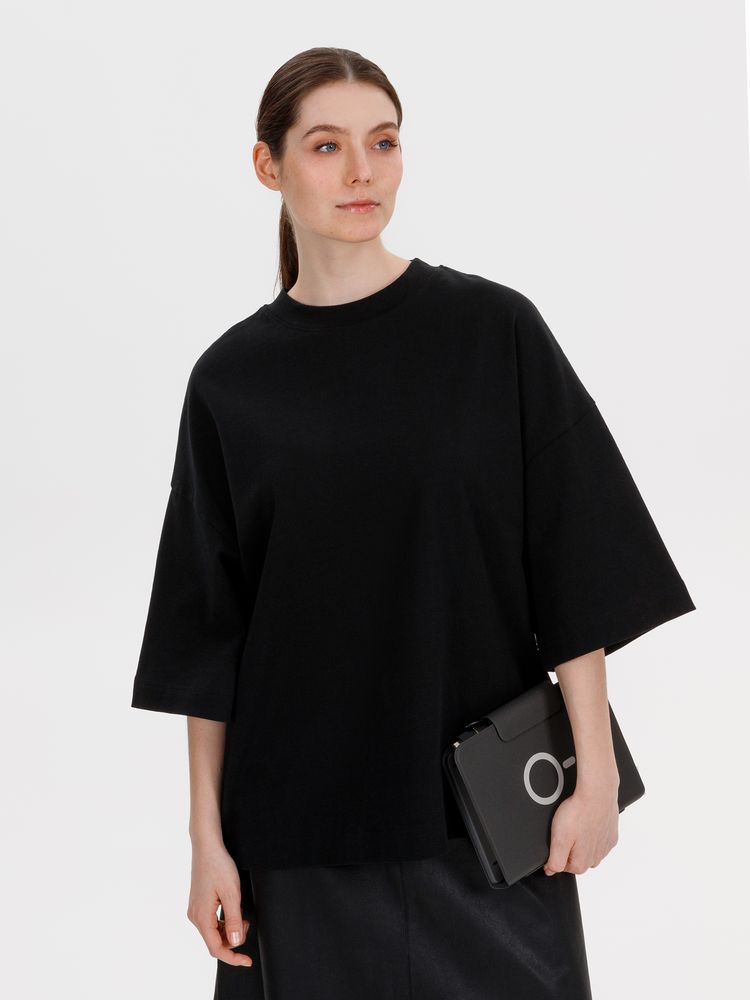 Футболка оверсайз Big Boss, черная — изображение 8