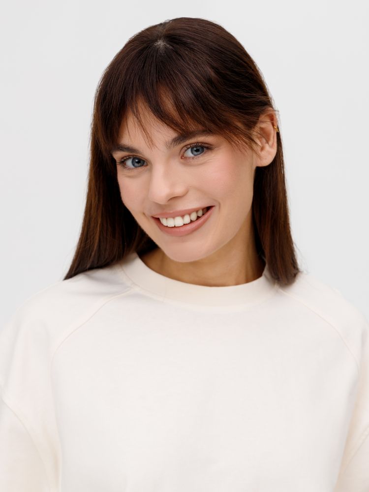 Футболка оверсайз унисекс Sideline, молочно-белая — изображение 15