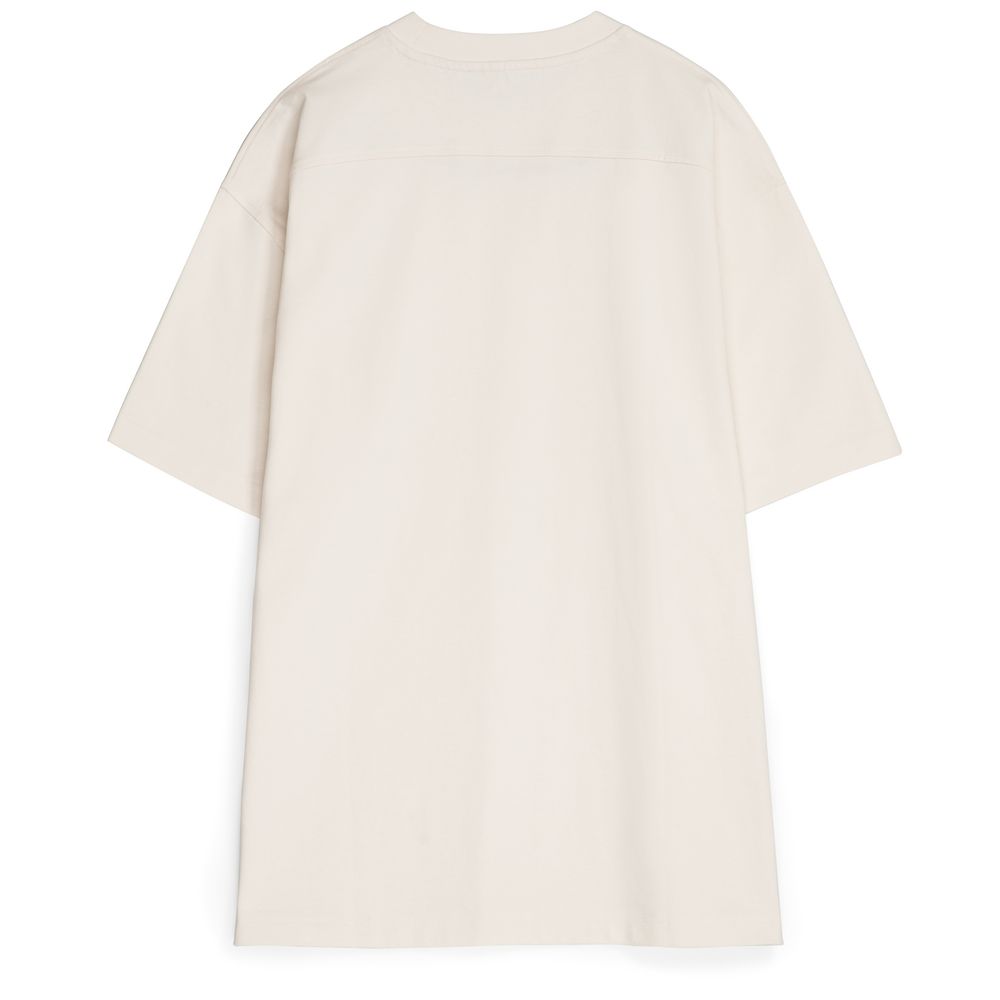 Футболка оверсайз унисекс Sideline, молочно-белая — изображение 3