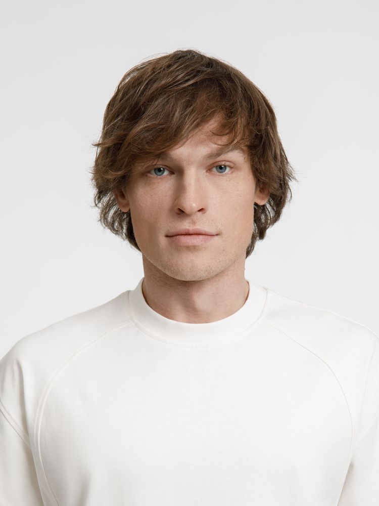 Футболка оверсайз унисекс Sideline, молочно-белая — изображение 10