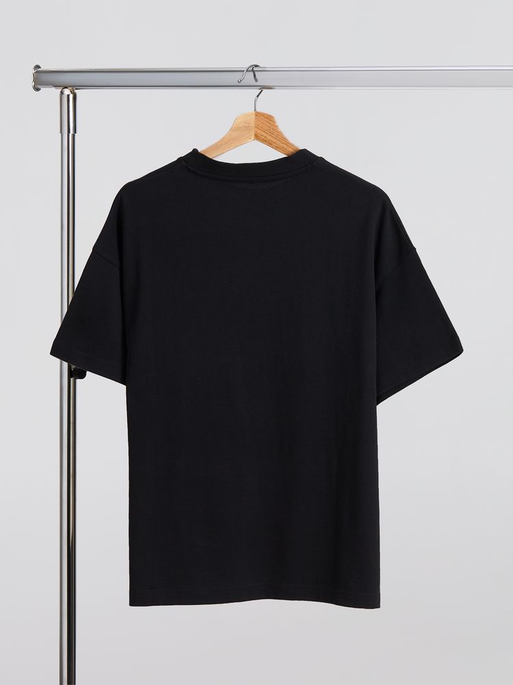 Футболка оверсайз унисекс Sinkopa, черная — изображение 4