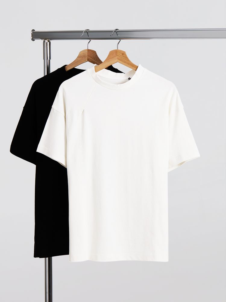 Футболка оверсайз унисекс Sinkopa, черная — изображение 5