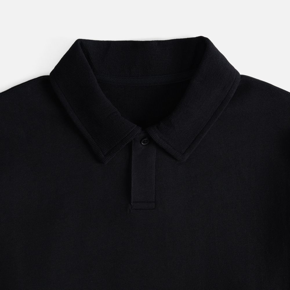 Рубашка поло унисекс Tiimi, черная — изображение 5
