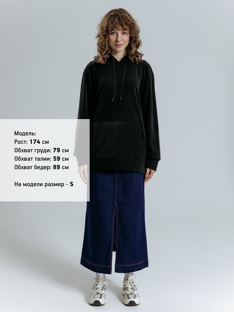 Худи унисекс Prima Vista, черное — изображение 11