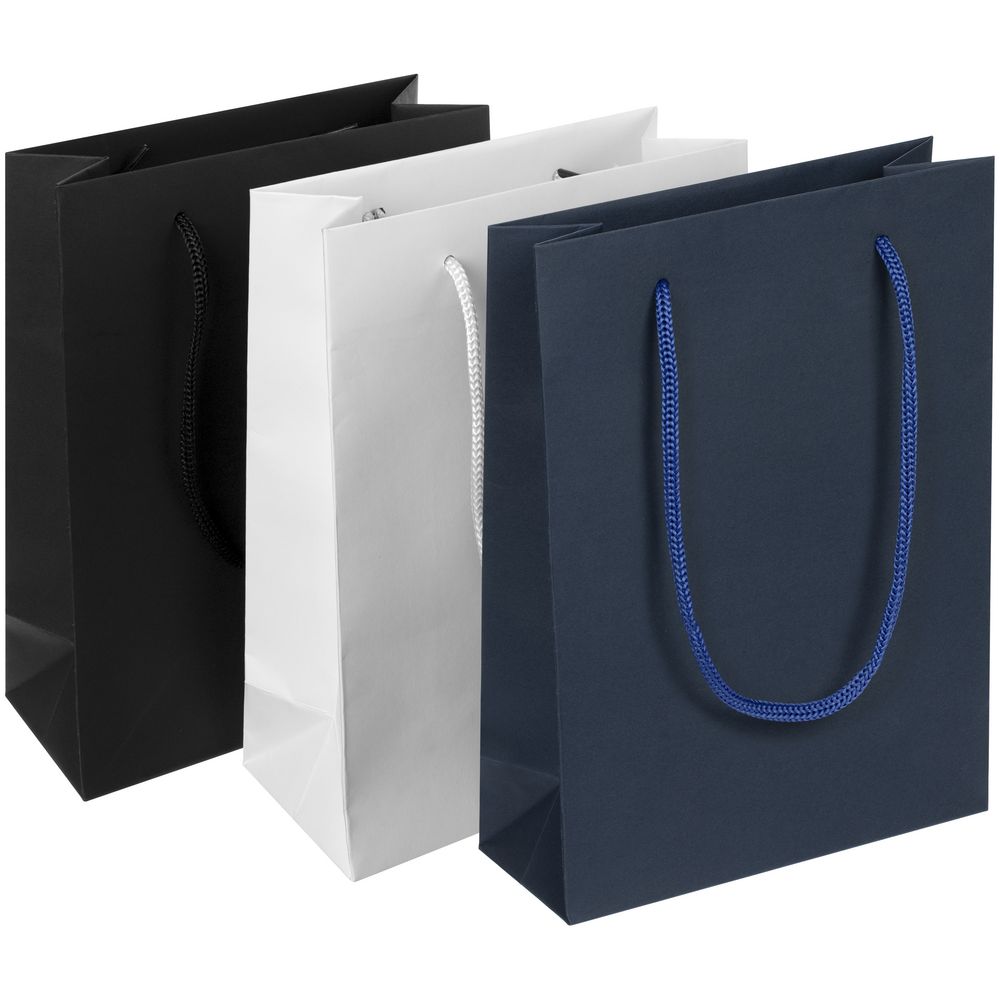 Пакет бумажный Vid S, синий — изображение 4