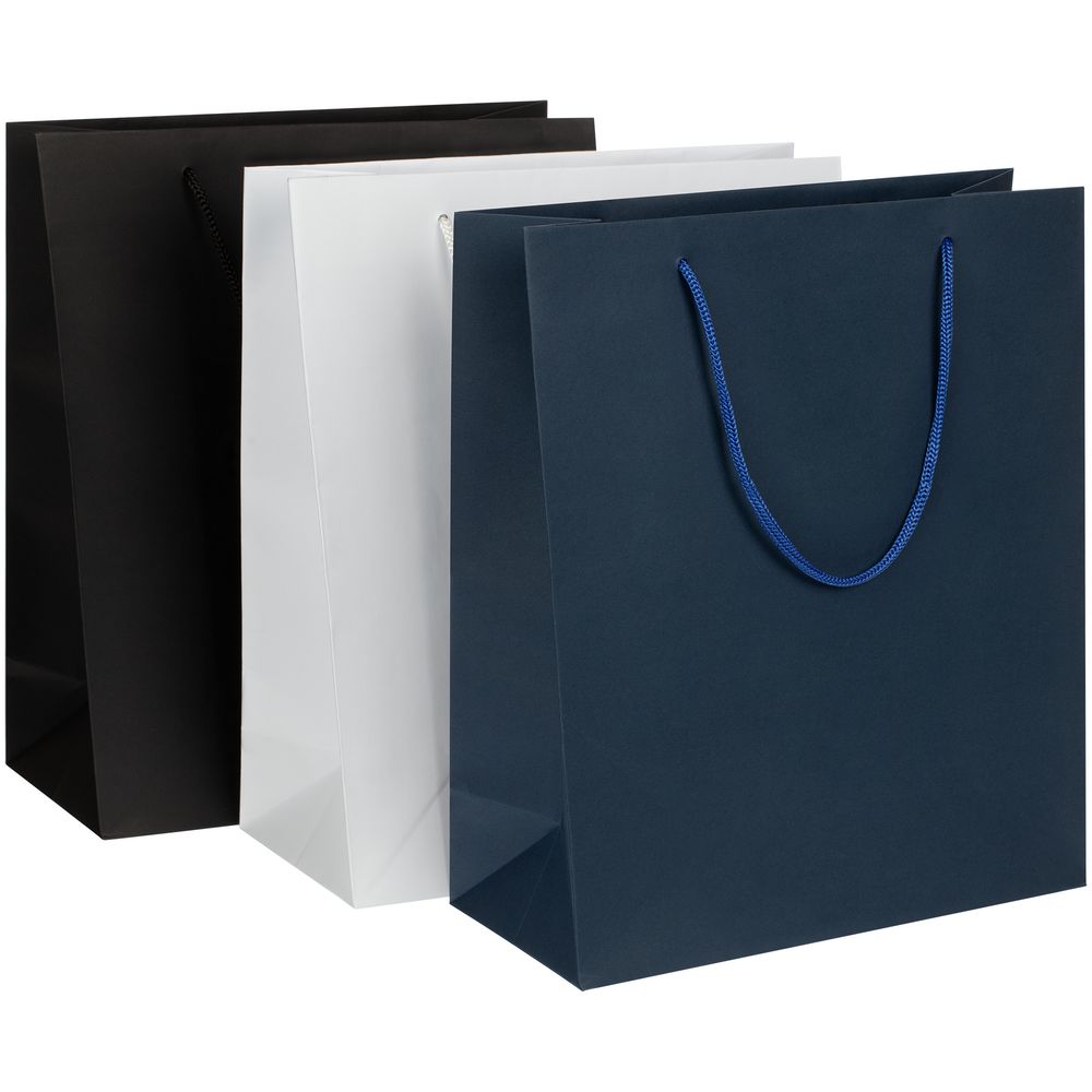 Пакет бумажный Vid L, синий — изображение 4
