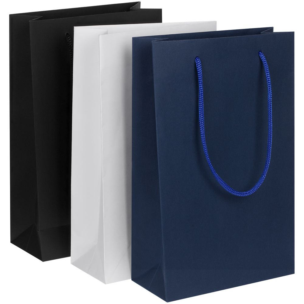 Пакет бумажный Waski S, синий — изображение 4