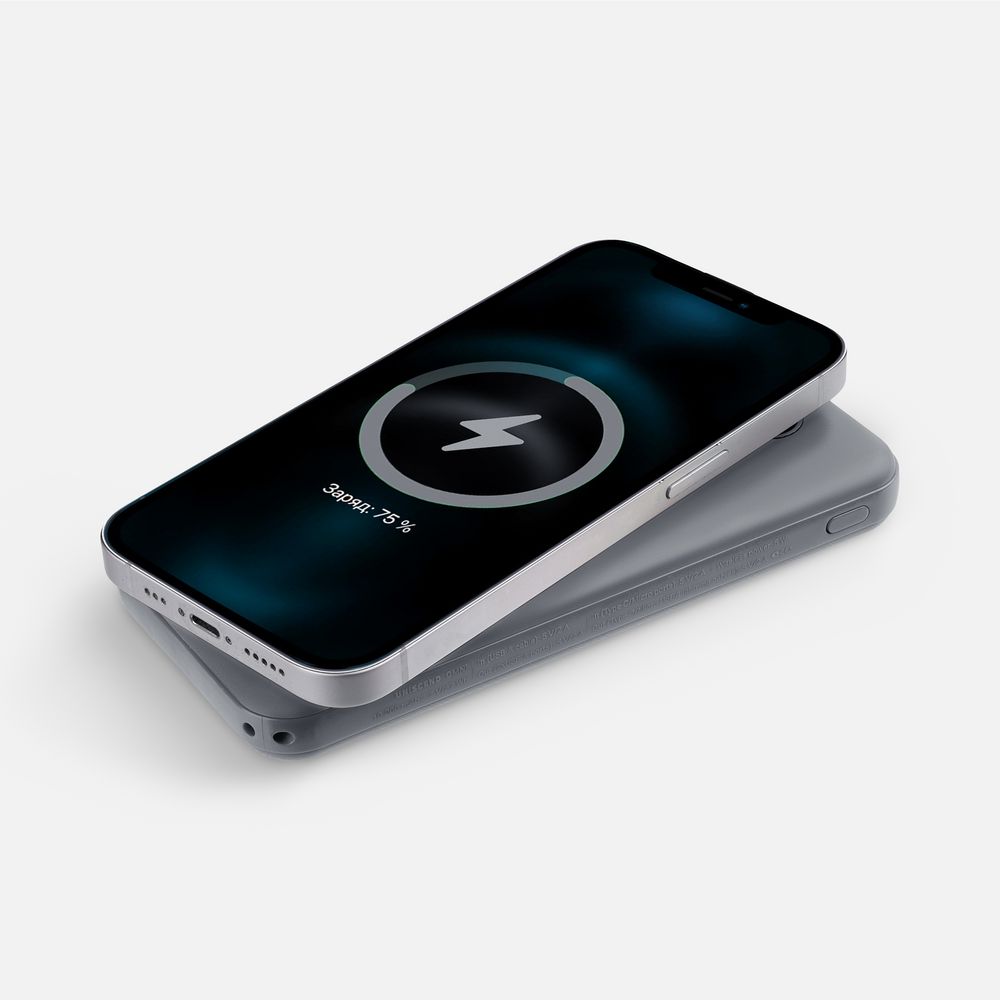 Аккумулятор Omni Qi 10000 мАч, ver.2, серый — изображение 8