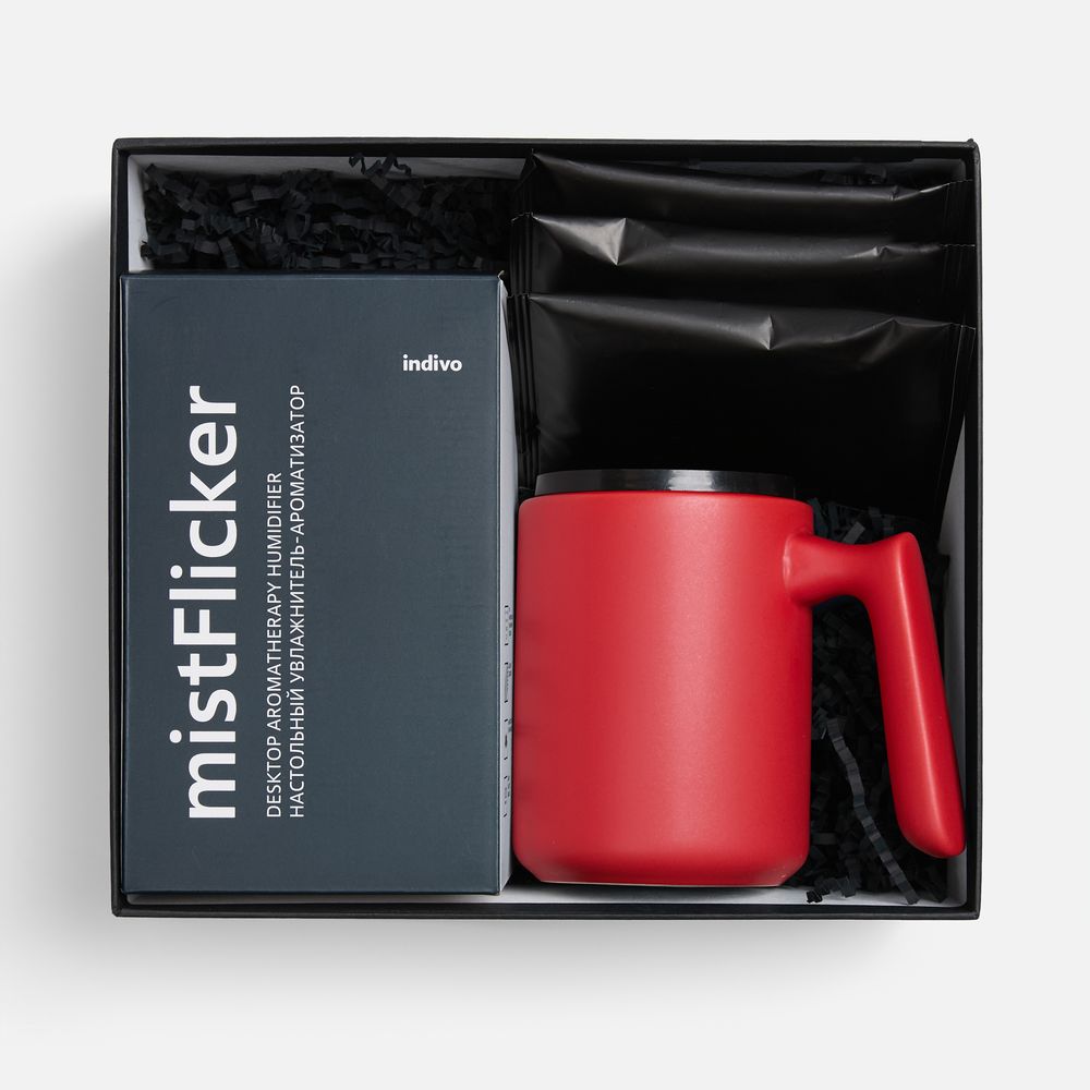 Набор «Микроклимат», черный с красным — изображение 3