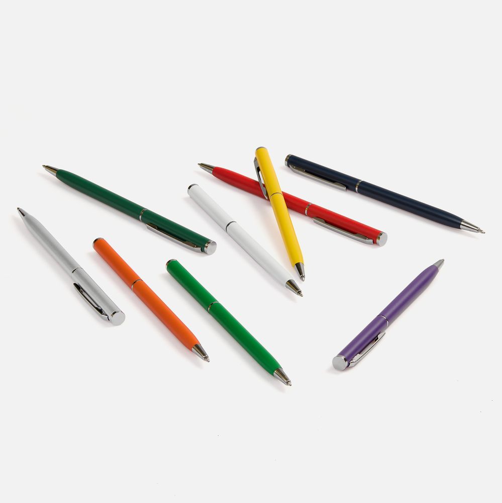 Ручка шариковая Hotel Chrome, ver.2, матовая красная — изображение 6