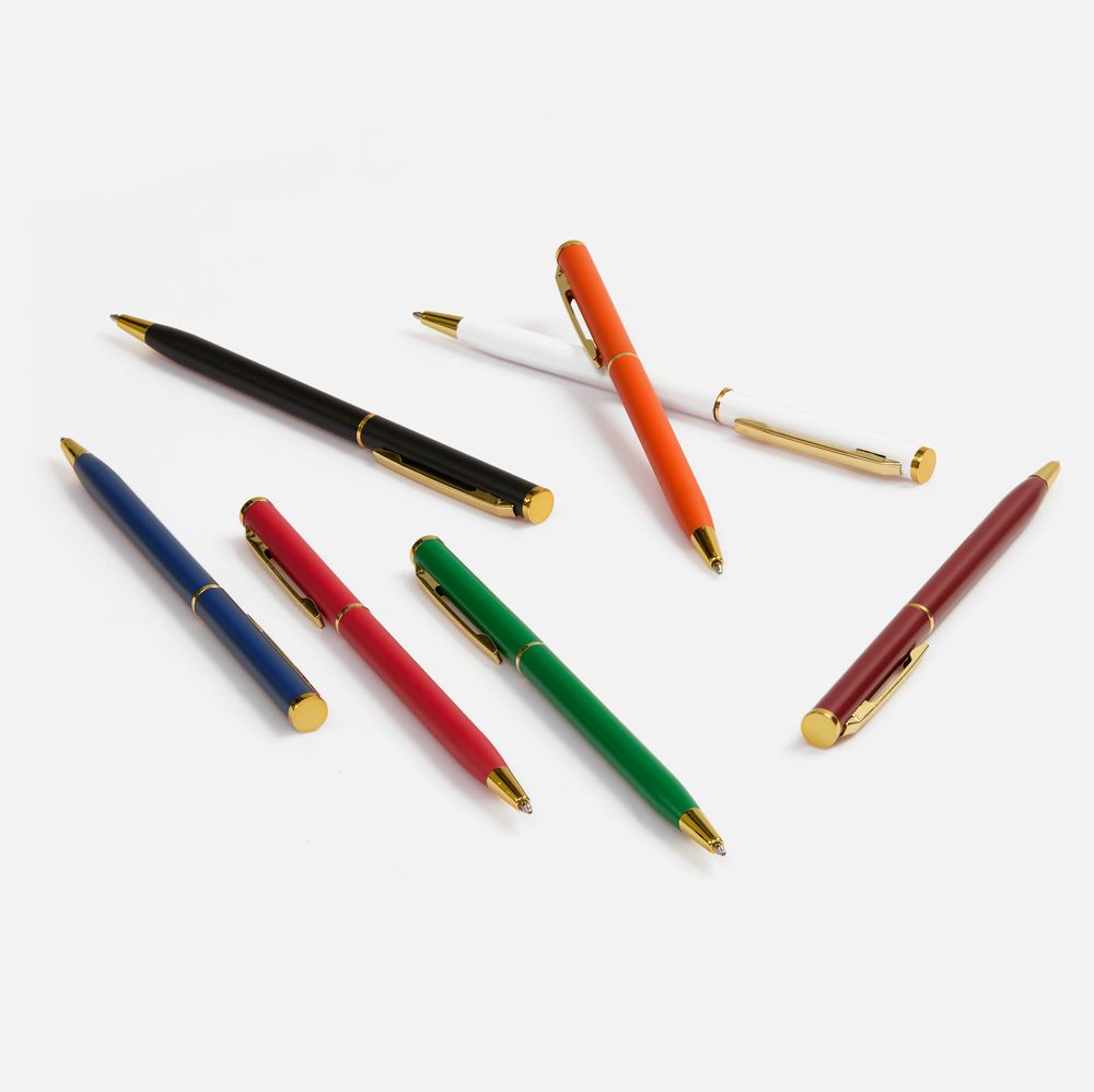 Ручка шариковая Hotel Gold, ver.2, матовая оранжевая — изображение 6