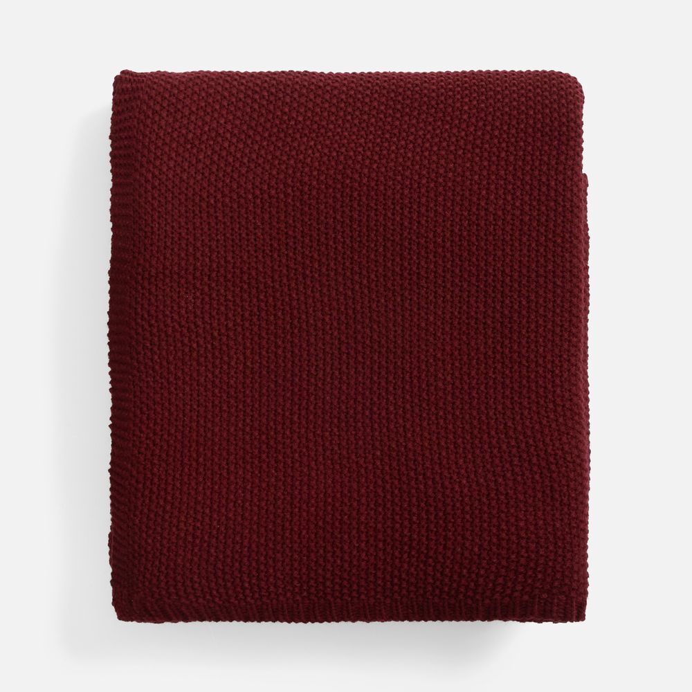 Плед Longview, темно-красный (винный) — изображение 3