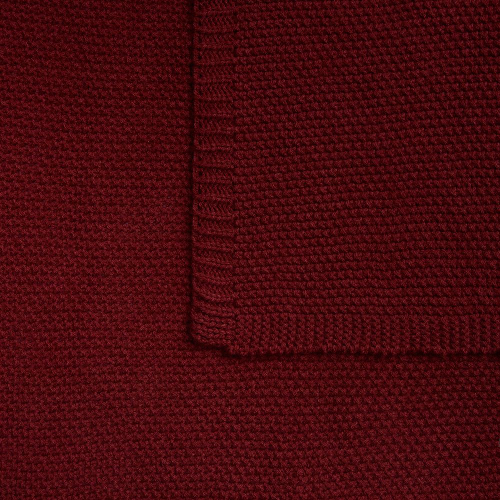 Плед Longview, темно-красный (винный) — изображение 5