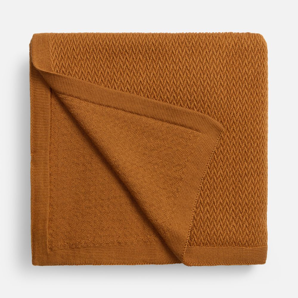 Плед Ornato, оранжевый (светлое золото) — изображение 3