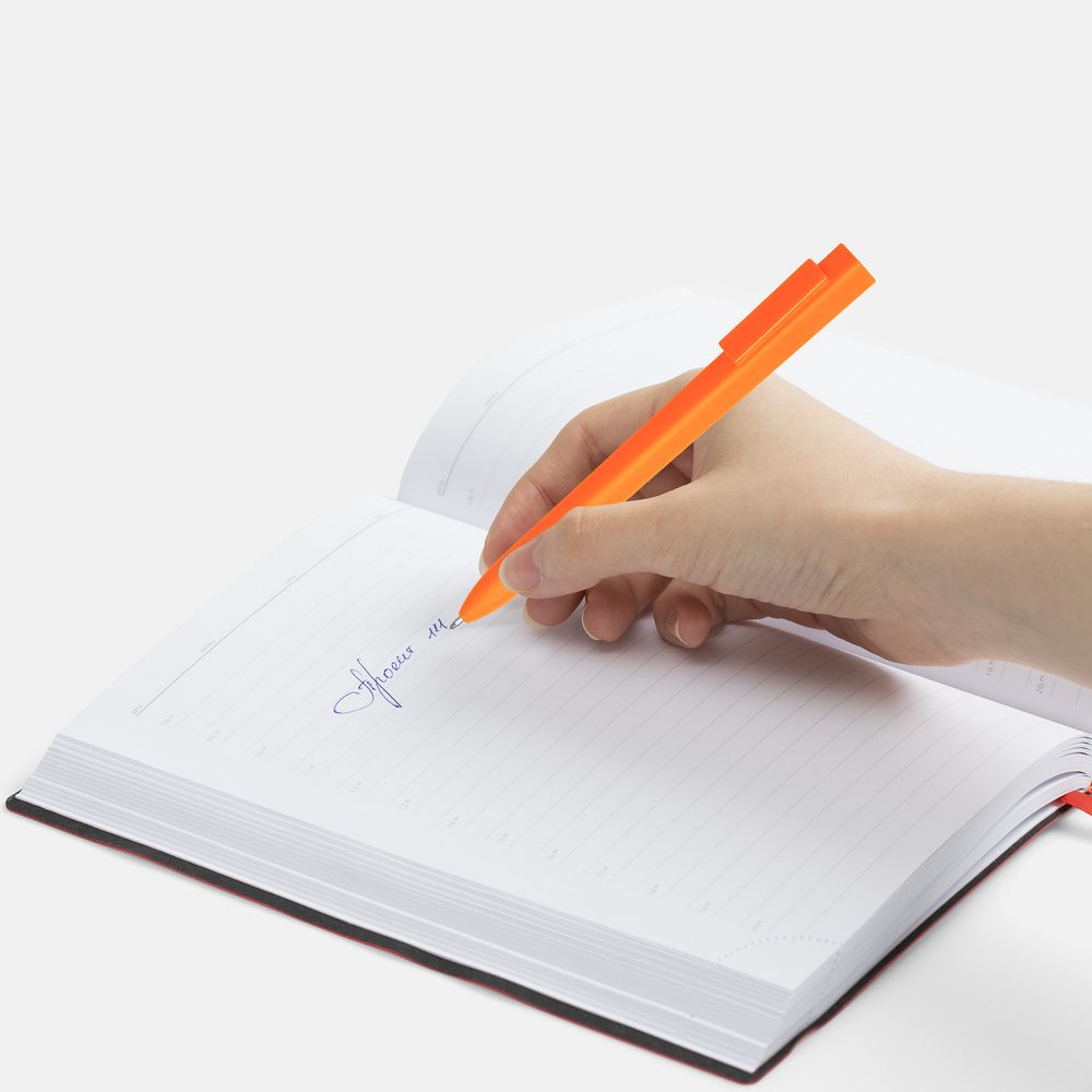 Ручка шариковая Swiper SQ Soft Touch, оранжевая — изображение 5