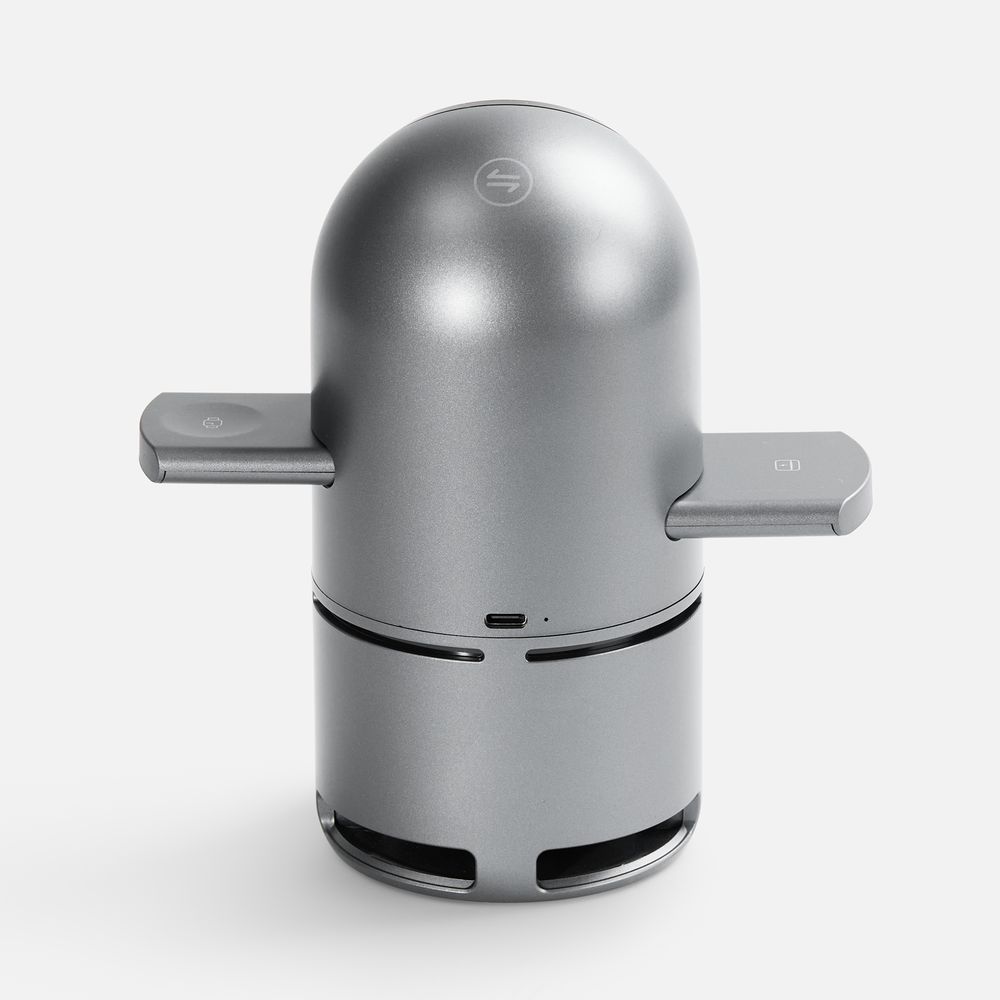 Bluetooth-колонка с беспроводной зарядкой Droid, серая — изображение 5