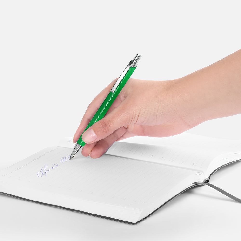 Ручка шариковая Alumno, зеленая — изображение 5