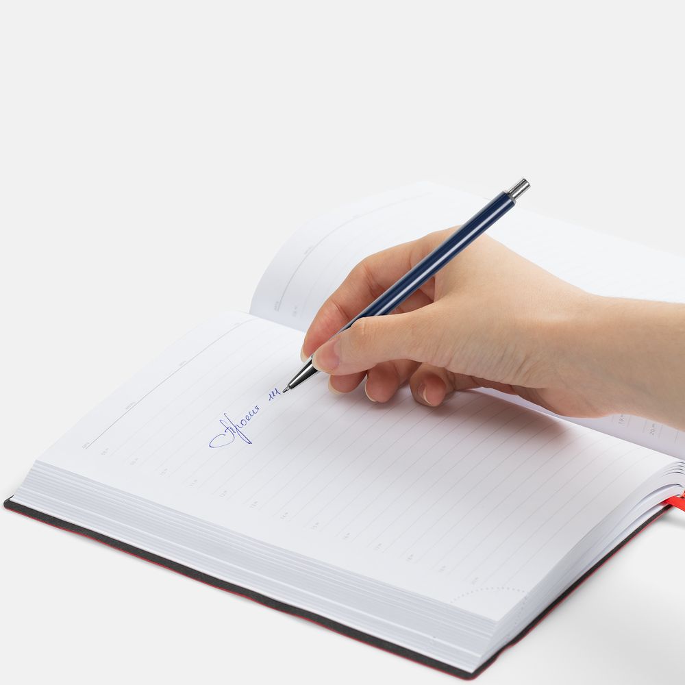 Ручка шариковая Slim Beam, синяя — изображение 4